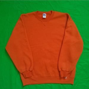 Vintage Russell Athletic Sweatshirt Orange - Large